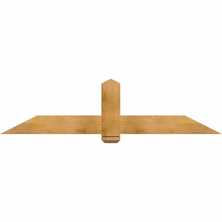 Ekena Millwork Eugene Rough Sawn Timber Gable Bracket, Western Red Cedar, 72"W x 18"H x 4"D x 6"F, 6/12 Pitch GBW072X18X0406EUG00RWR